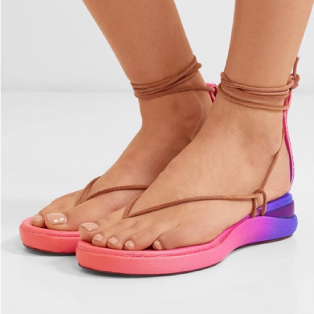 Chloé WaveDegrade Leather Sandals